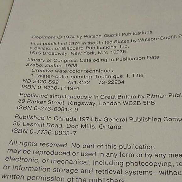 Creative Watercolor Techniques Book - Picture 3 of 7
